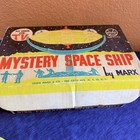 Vintage Marx Mystery Space Ship Gyro Toy Box Base Figures Incomplete