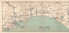 Spezia To Carrara Lucca And Pisa Italy Antique Coastal Map 1900 Bartholomew
