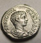 Rare Genuine Ancient Roman Coin Silver Denarius Geta Murdered By Caracalla 203ad