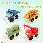 Construction Toy Vehicles For Kids Ages 3 5 Excavator  Dump Truck  Crane