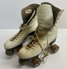 Riedell White Douglass Snyder Custom Built Super Deluxe Roller Skates Women Us 7