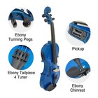 4 String Electric Acoustic Violin 4 4 Violin Kit Maple Spruce Ebony Fittings New