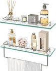 Hoobro Glass Shelves For Bathroom Floating Glass Shelf 15 7 l X 5 1 w X 3 9 h