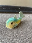 Steiff Flossy Fish Blue Mini 1960s Mohair Felt Plush Goldfish     