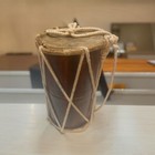 Handmade Wooden Dholak Indian Music Instrument Folk Art Drum Instrument Rope 101