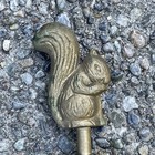 Vintage Outdoor Decorative Garden Faucet Spigot Hose Bib Brass Squirrel Handle