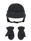 Nike Baby Boys Black Hat And Mittens Size 12 24 Months Brand New      