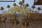 Beautiful  Antique Altar Candelabra Pair