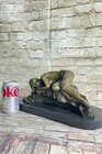 Vintage Mid Century Modern Sculpture Bronze Metal Statue Nude Woman Women Female