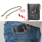 Mens Rfid Blocking Leather Wallet Credit Card Id Holder Zipper Purse Waterproof