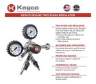Kegco Premium Commercial Grade Dual Gauge Two Product Co2 Draft Beer Regulator