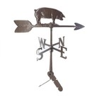 24 In  Aluminum Pig Weathervane - Oil Rubbed-wv-178-rb