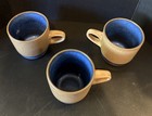 Heath Ceramics Moonstone Blue Coffee Mug Mugs Rim Line Set Of 3 Usa California