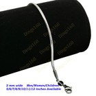 Solid 925 Sterling Silver Classic Round Snake Chain Bracelet anklet  Many Sizes