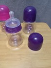 Baby Bottles Infant Newborn Plastic Smilo 10 Oz 5 Oz Holder Purple Pink 1 Nipple