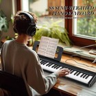88 Key Foldable Electronic Keyboard Piano semi-weighted Digital Piano Bluetooth