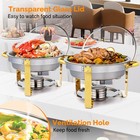 5qt 2 Packs Chafing Dish Buffet Set Nsf Stainless Steel Buffet Warmer Chafers
