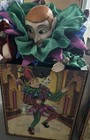 Vtg 1988 San Francisco Music Box Co Court Jester Jack In The Box Mask  Wand  Hat