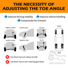 2pcs Wheel Alignment Tool Automotive Car Wheel Alignment Tool Kit No Caliper Rem