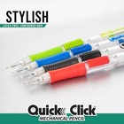 Pentel Quick Click Mechanical Pencil  0 7mm  Plus Lead And Eraser  8-pk