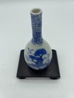 Antique Chinese Blue   White Porcelain Landscape Vase