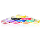 Custom Engraved Silicone Wristbands - Personalized Luxe Rubber Bracelets