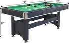 2 In 1 Pool Table Tennis Multi Game Table  6-foot Modern Billiards Table W balls