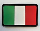 Italian Italy Flag Pvc Patch Rome Naples Pompei Capri Sophia Loren Ferrari P169 