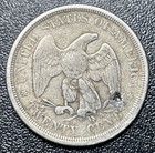 1875-s Seated Liberty Twenty Cent Piece 20c Higher Grade Details Plugged