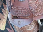 15   Fqh Bar Texas-west  6 Western Floral Tooled Trail Saddle 21 4lbs Usa