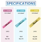 Oiojuct Heat Shrink Butt Connectors Waterproof Wire Crimps Marine Automotive