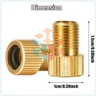 4pcs Presta To Schrader Valve Adapter Converter Bicycle Bike Tire Tube 