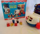 Fisher Price Vintage Little People Play Family Pull Along Lacing Shoe -  Fpb028