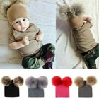 Toddler Kid Girl Boy Winter Warm Knitted Pom Hat Infant Baby Beanie Cap