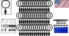 Elegant 60 Pack Rustproof Metal Curtain Rings Clips For Drapes - 1 5  Size