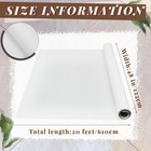 Kinlop 48 Inch X 20 Feet Double Primed Cotton Canvas 48 X 20 Feet  White
