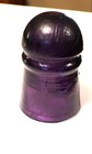 Cd102 No Name Royal Purple Electric Power Line Insulator Vertical Bar Canada