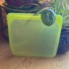 Stasher Silicone Reusable Food Storage Bag  Sandwich Size  7-inch  Green