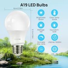 A19 Led Light Bulbs Dimmable 60w Equivalent 3000k Warm 5 Pack 60w-warm White
