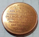 James Buchanan 15th President Of The United States Of America Token Coin