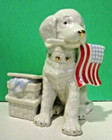 Lenox Patriotic Puppy -- July 4th Dog Sculpture -- -- New In Box With Coa