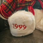 Dan Dee 1999 Snowflake Teddy Christmas Plaid White Teddy Bear Plush 21 