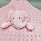 Nuby Pink Elephant Baby Lovey Security Blanket Plush Dot Stuffed Animal Toy