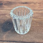 Baccarat Crystal Toothpick Holder Small Vase Clear Excellent Fluted French