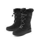 Women Snow Boots Classic Fur Lined Lace Up Mid Calf Outdoor Indoor Ski Boots