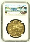 Albania 1927r Gold 100 Franga One Star Below Bust Ngc Ms60 Amet Zogu I