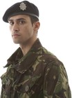 Gajaous British Military Berets For Men And Women wool And Leather Medium Brown