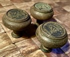Three Matching Louisville   Nashville Cast Brass Door Knob L n Railroad