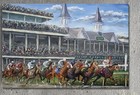 Kentucky Derby Horse Racing Poster Unframed 24x36 Churchill Downs Wall Art
