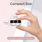 3 Gram Sample Containers With Lids  100 Count Tiny Sample Jars  Empty Lip Bal   